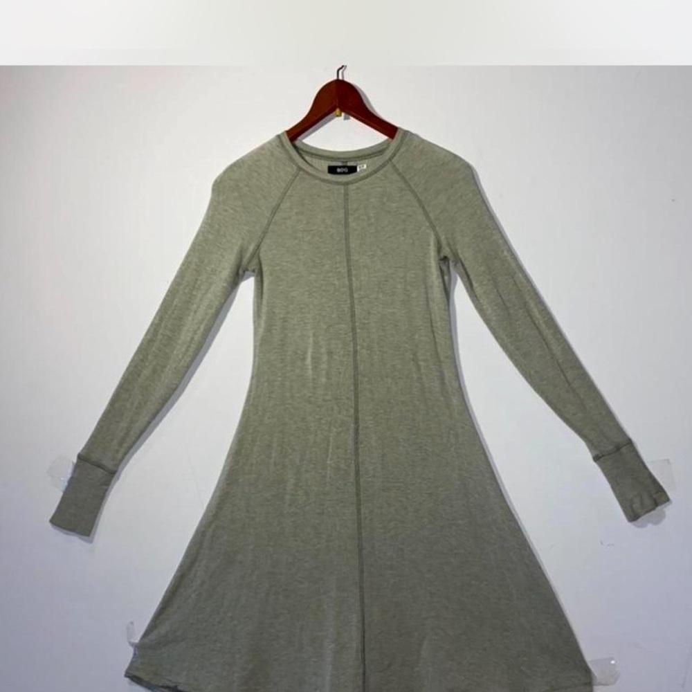 BDG Olive Long Sleeve Dress
